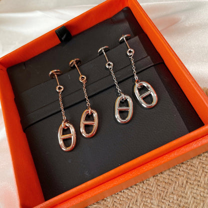 [✨ROSE💎]CHAINE TASSEL EARRINGS