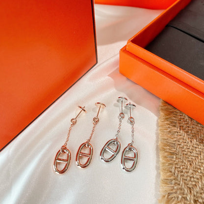 [✨ROSE💎]CHAINE TASSEL EARRINGS
