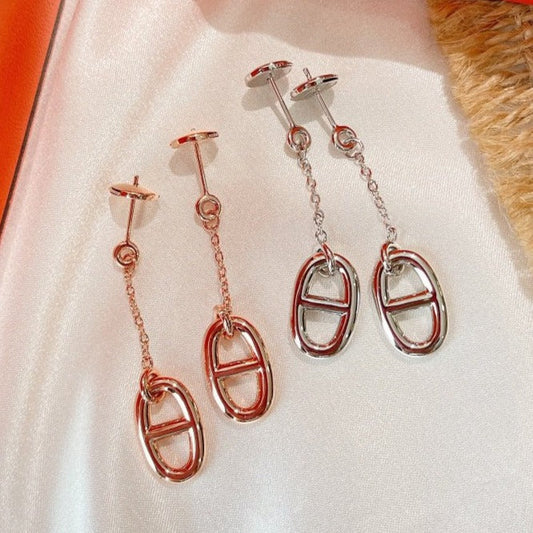 [✨ROSE💎]CHAINE TASSEL EARRINGS