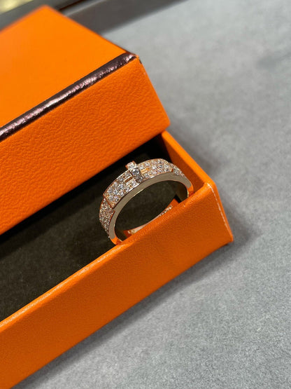 [✨ROSE💎]KELLY PINK GOLD DIAMOND RING