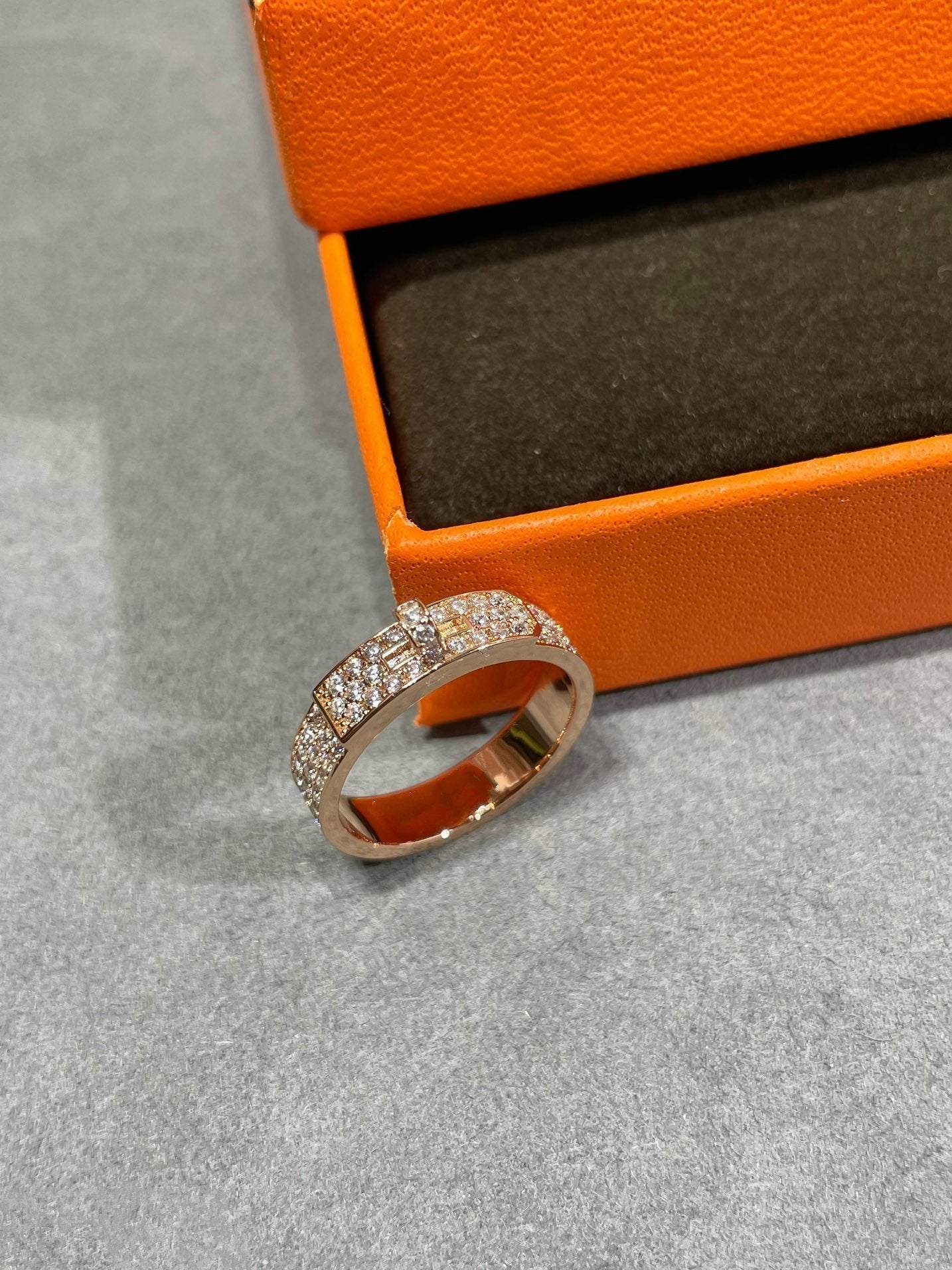 [✨ROSE💎]KELLY PINK GOLD DIAMOND RING