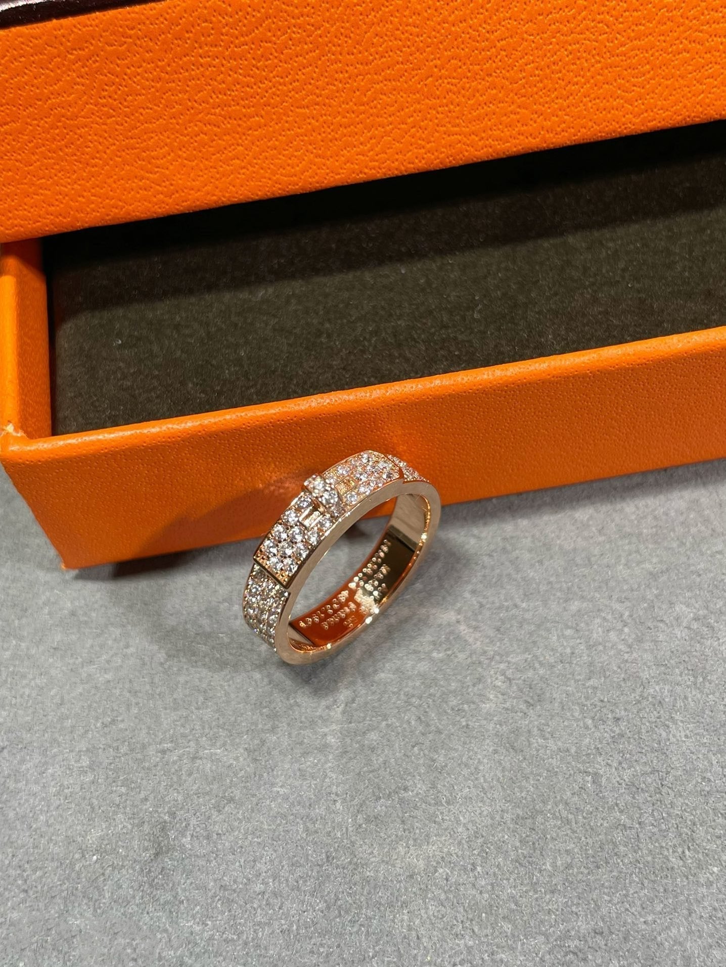 [✨ROSE💎]KELLY PINK GOLD DIAMOND RING