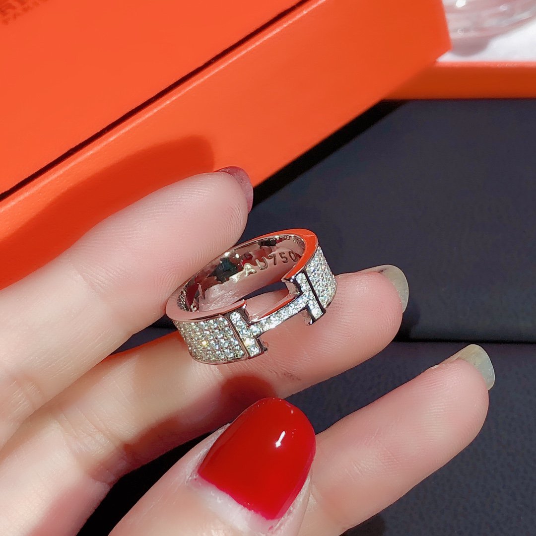 [✨ROSE💎]H RING FULL DIAMOND