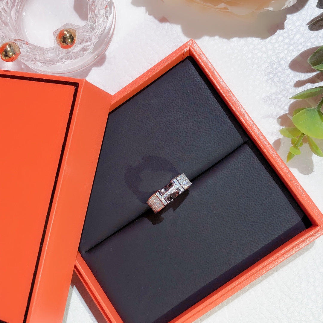[✨ROSE💎]H RING FULL DIAMOND