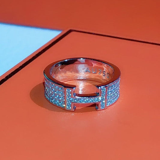 [✨ROSE💎]H RING FULL DIAMOND