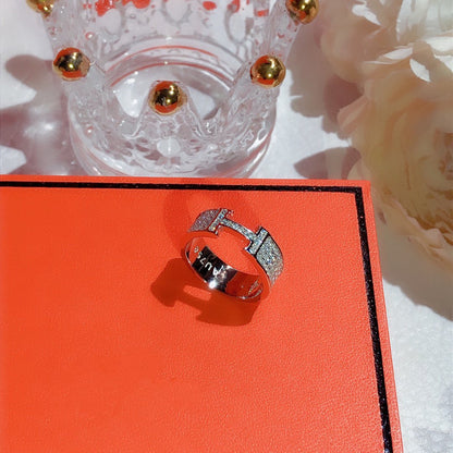 [✨ROSE💎]H RING FULL DIAMOND