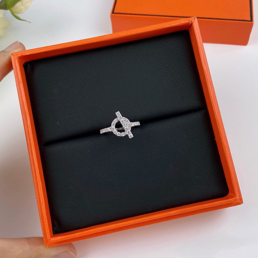 [✨ROSE💎]ECHAPPEE RING SILVER DIAMOND