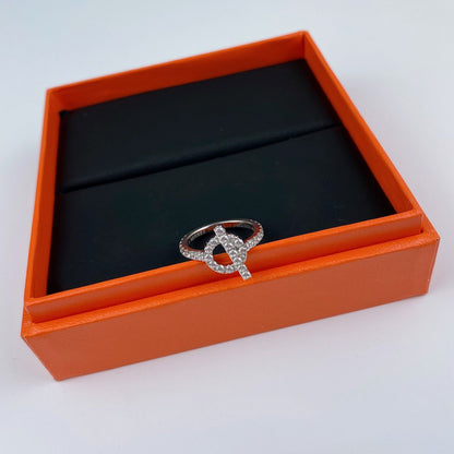 [✨ROSE💎]ECHAPPEE RING SILVER DIAMOND