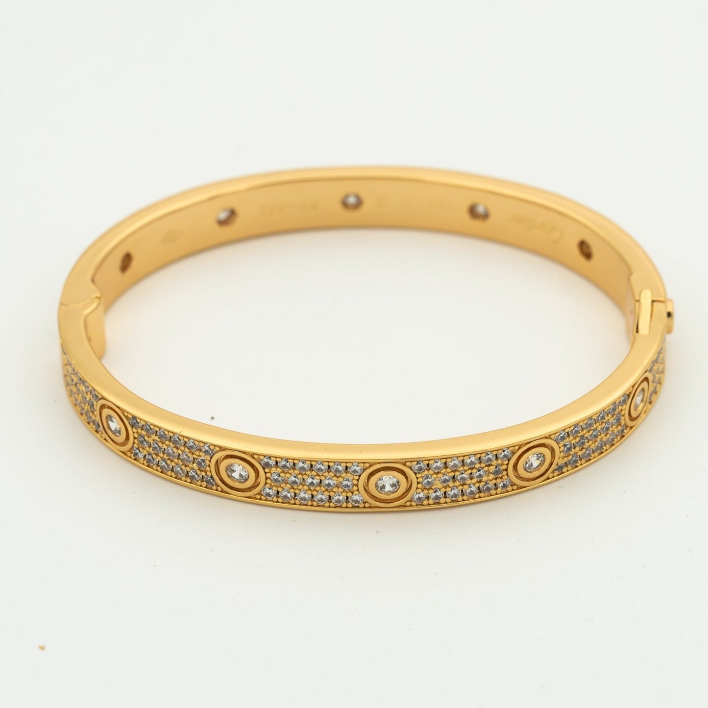 [✨ROSE💎]LOVE BRACELET 6.1MM DIAMOND-PAVED 10 BIG DIAMONDS