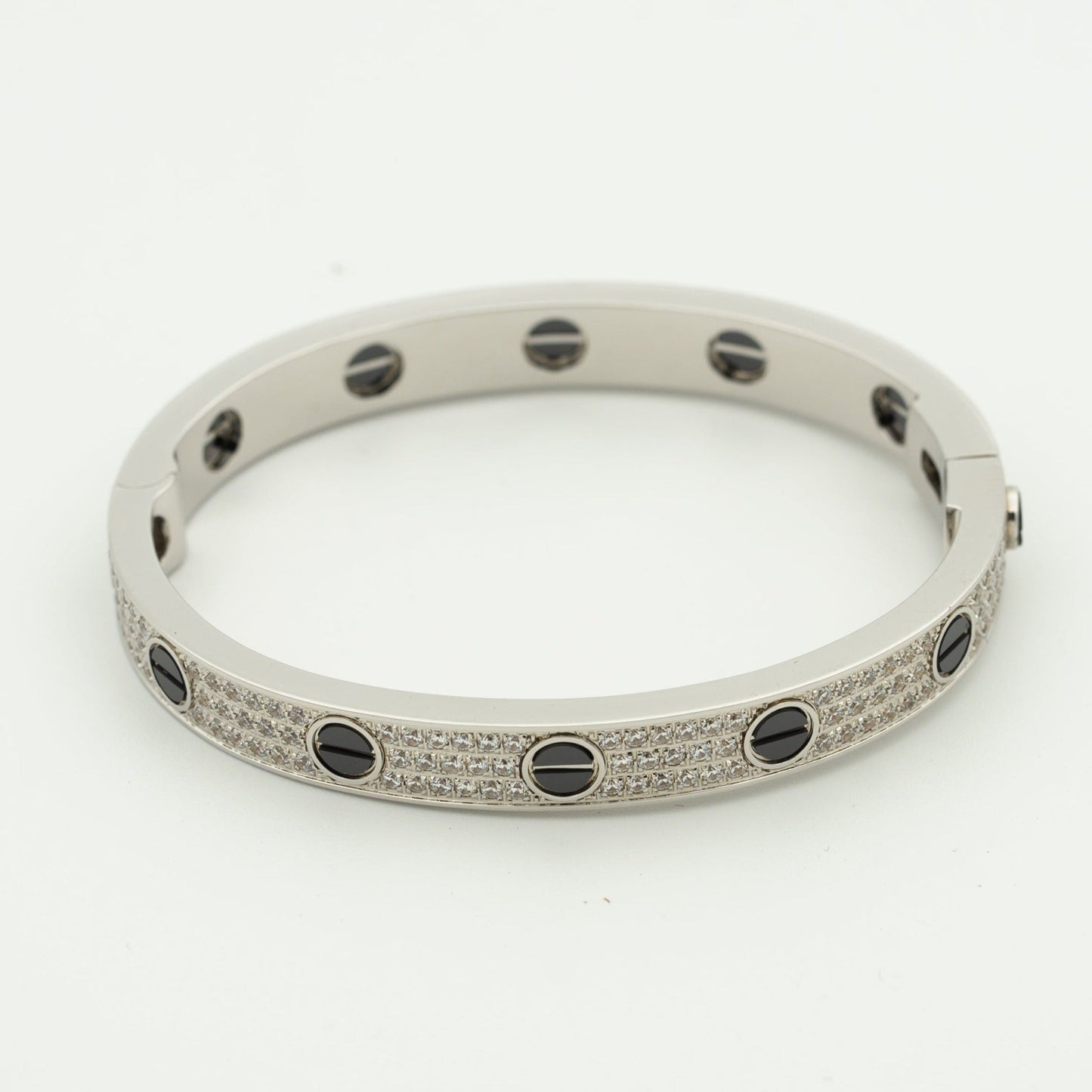 [✨ROSE💎]LOVE BRACELET 6.1MM DIAMOND-PAVED CERAMIC
