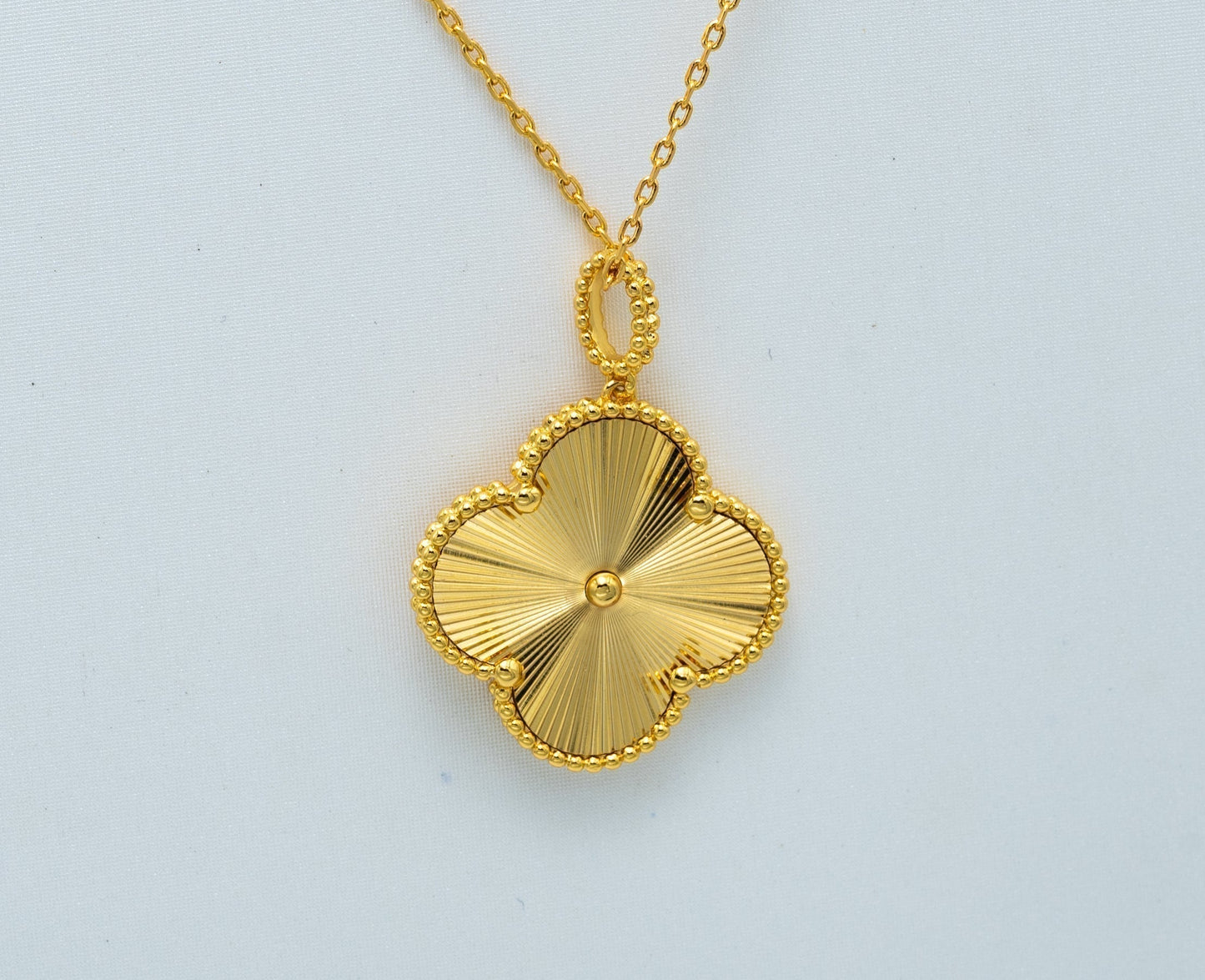 [✨ROSE💎]CLOVER 25MM PEDANT NECKLACE GOLD