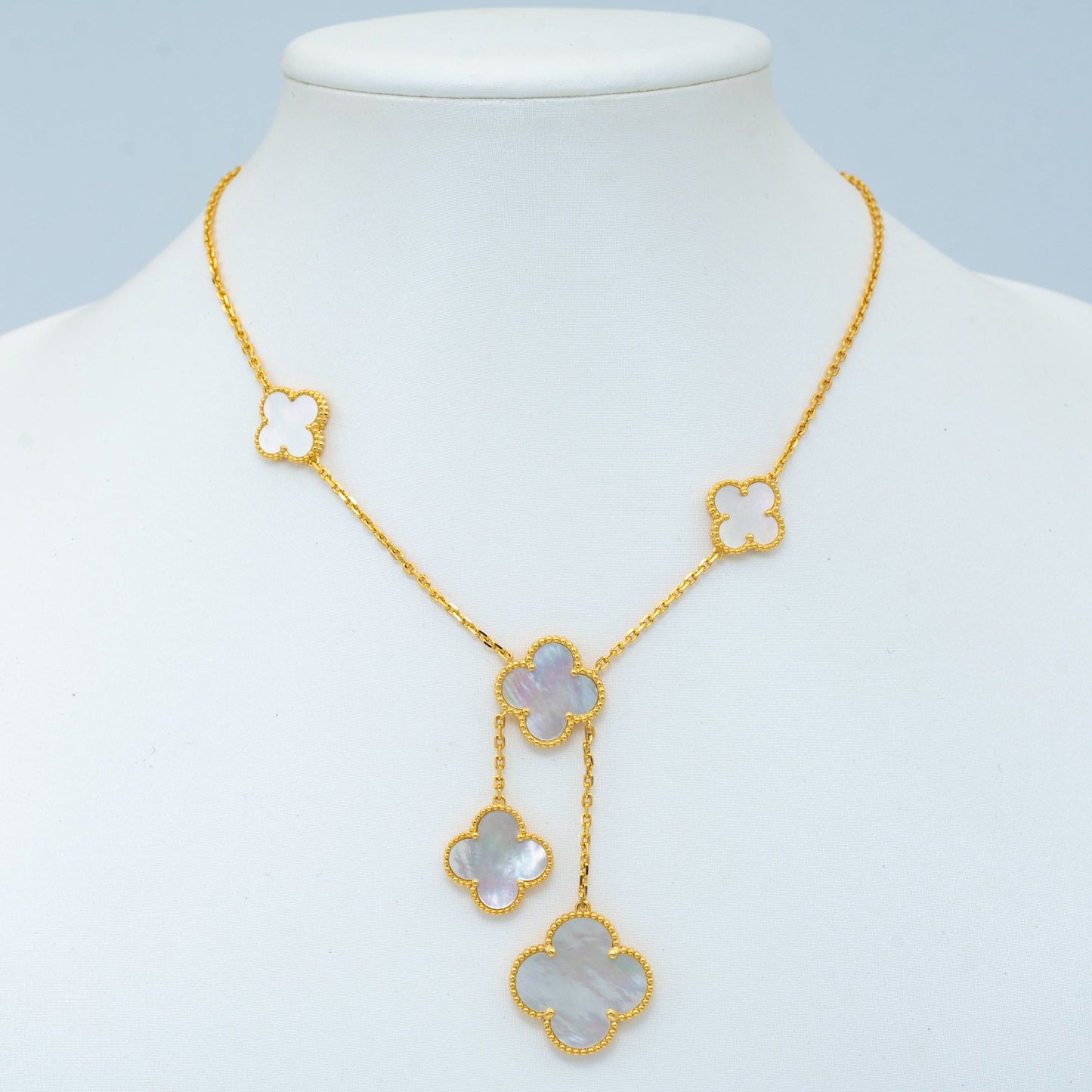[✨ROSE💎]CLOVER MOTHER OF PEARL NECKLACE 6 MOTIF