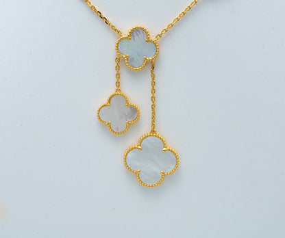 [✨ROSE💎]CLOVER MOTHER OF PEARL NECKLACE 6 MOTIF