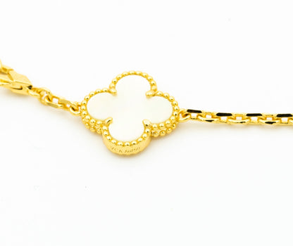 [✨ROSE💎]CLOVER BRACELET 5 MOTIFS ONYX MOP