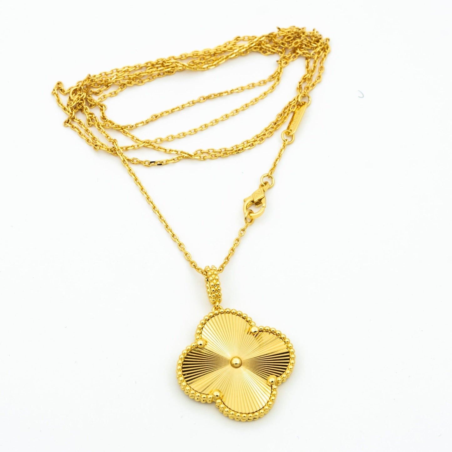 [✨ROSE💎]CLOVER 25MM PEDANT NECKLACE GOLD