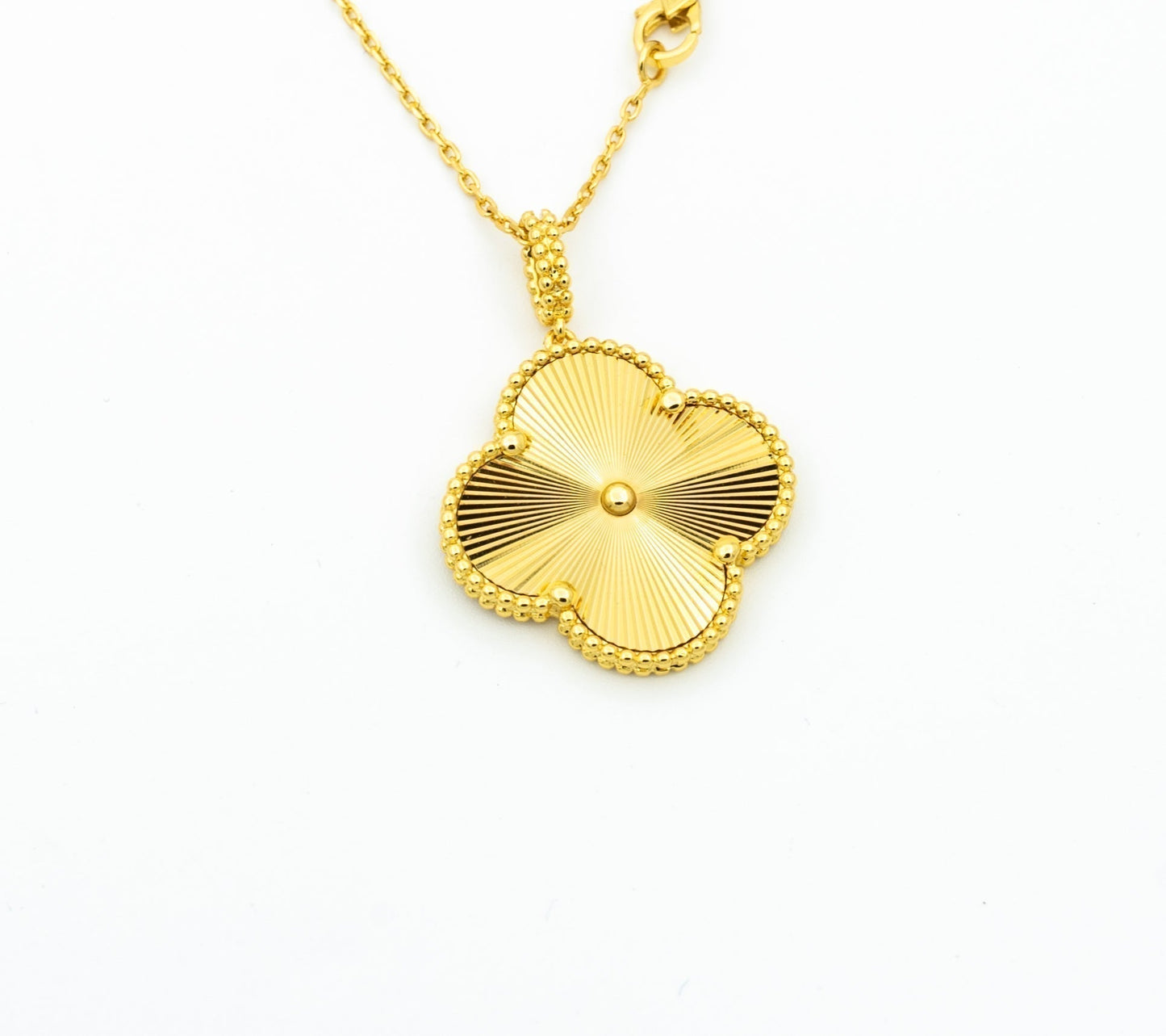[✨ROSE💎]CLOVER 25MM PEDANT NECKLACE GOLD