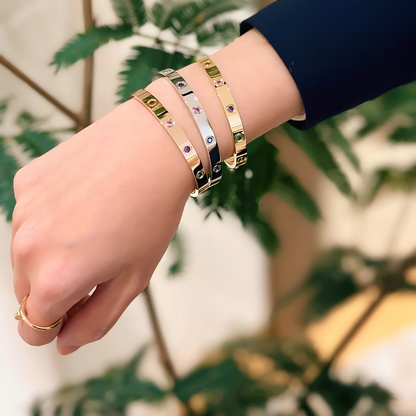 [✨ROSE💎]2026 RAINBOW LOVE BRACELET 6.1MM  10 DIAMONDS