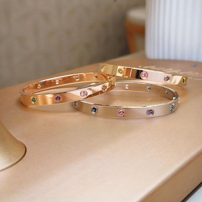 [✨ROSE💎]2026 RAINBOW LOVE BRACELET 6.1MM  10 DIAMONDS