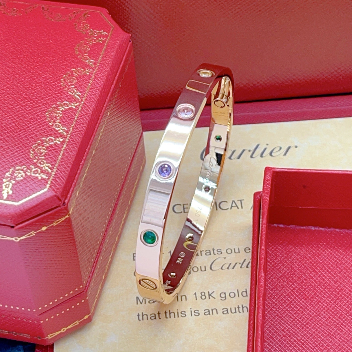 [✨ROSE💎]2026 RAINBOW LOVE BRACELET 6.1MM  10 DIAMONDS