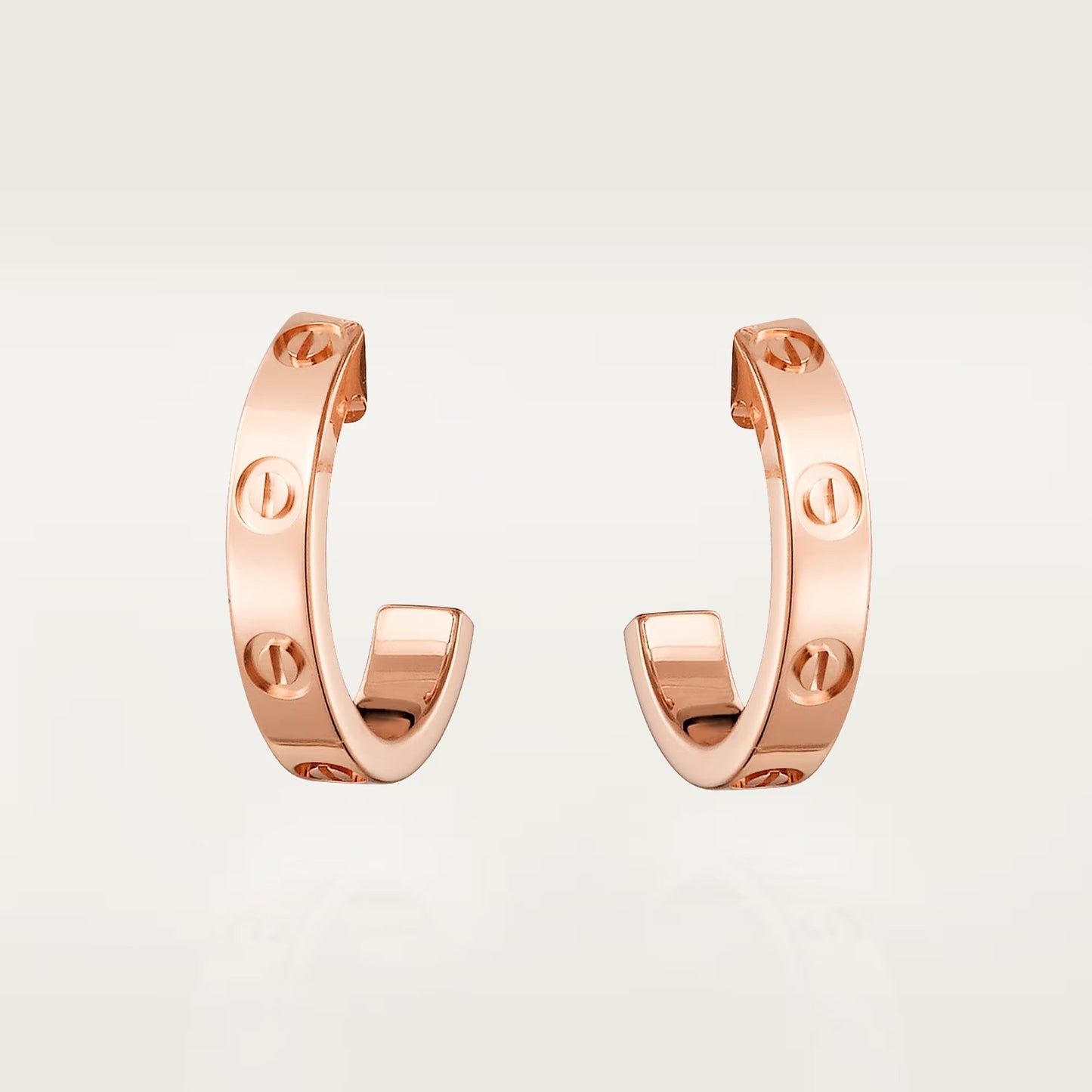 [✨ROSE💎]LOVE EARRINGS 2.65 MM NO DIAMOND SMALL