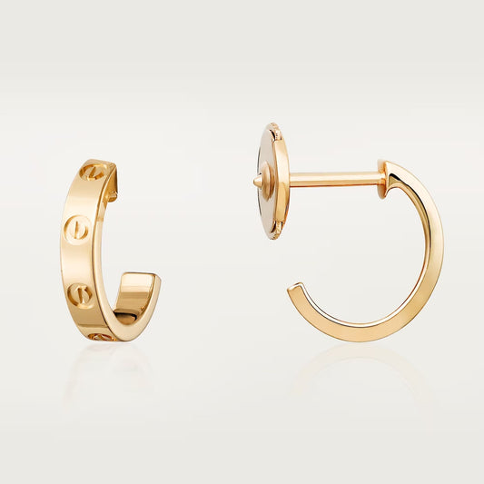 [✨ROSE💎]LOVE EARRINGS 2.65 MM NO DIAMOND SMALL