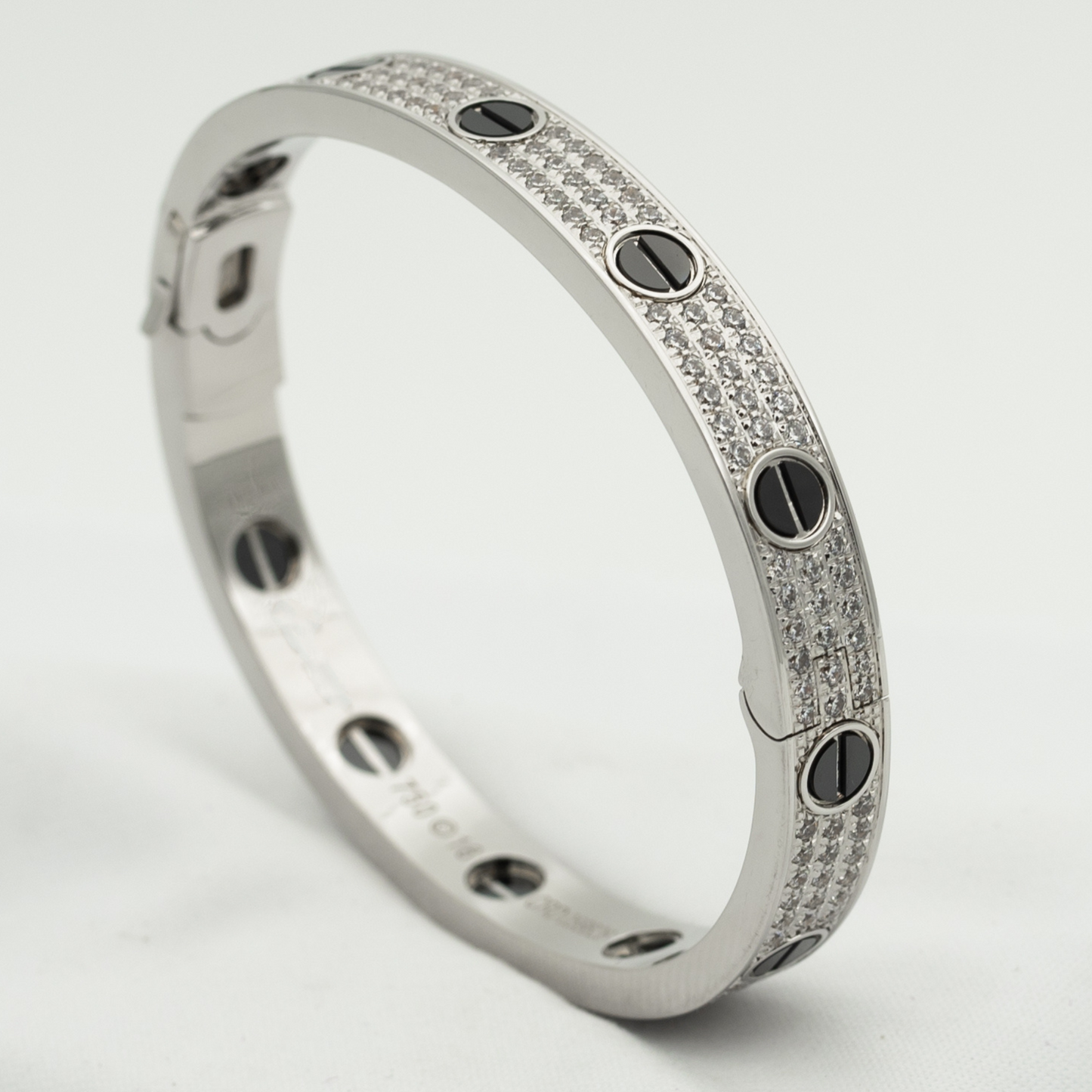[✨ROSE💎]LOVE BRACELET 6.1MM DIAMOND-PAVED CERAMIC