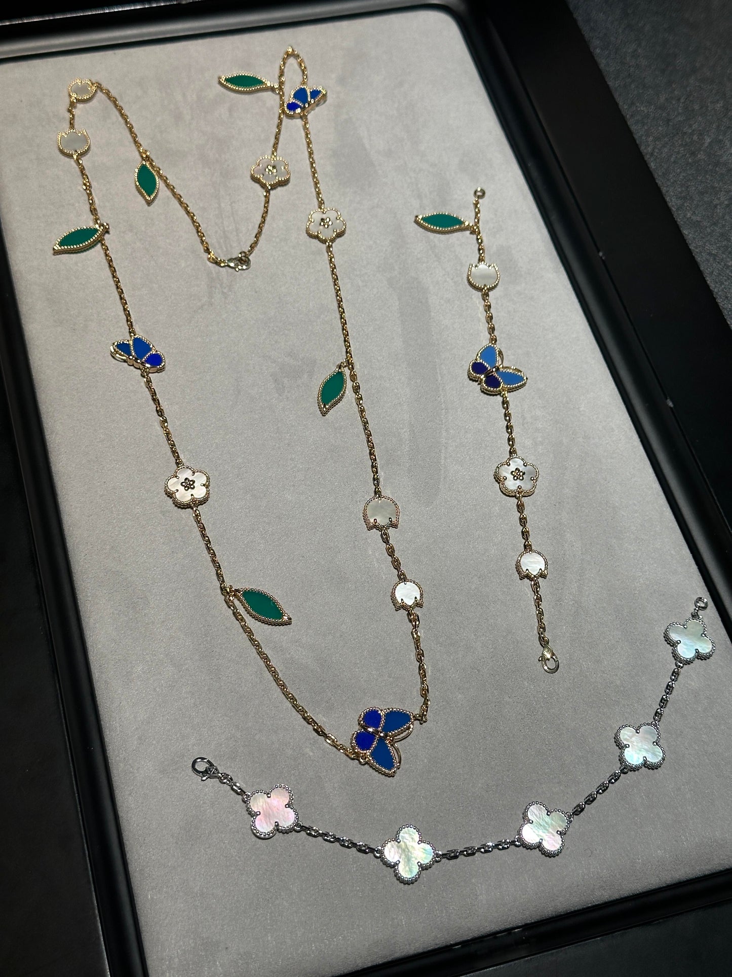 [✨ROSE💎] 26 NEW CLOVER 15 MOTIFS LUCKY NECKLACE