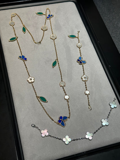 [✨ROSE💎] 26 NEW CLOVER 15 MOTIFS LUCKY NECKLACE
