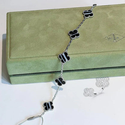 [✨ROSE💎] CLOVER 5 MOTIF PULSAR STONE BRACELET COLLECTION