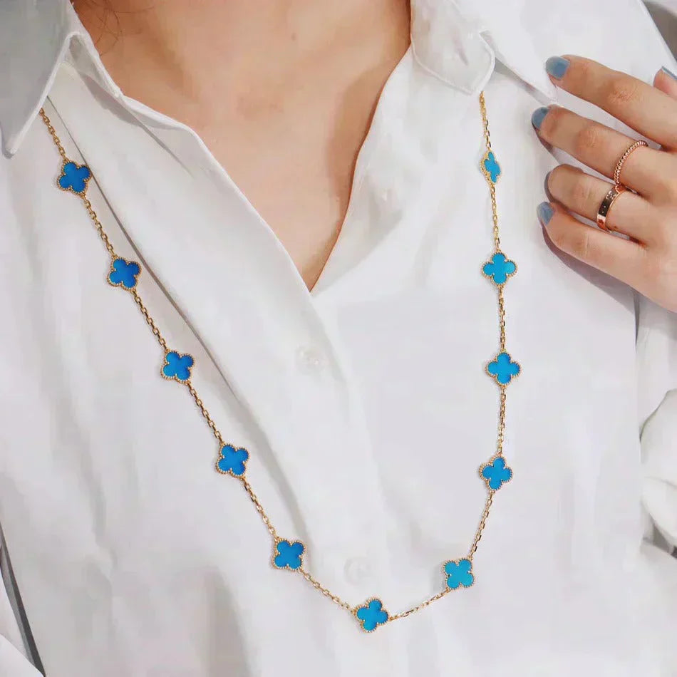 [✨ROSE💎]CLOVER 20 MOTIFS TURQUOISE GOLD