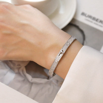 [✨ROSE💎]KELLY BRACELET DIAMOND PAVED