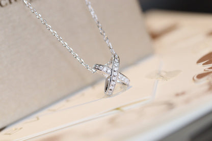 [✨ROSE💎]JEUX DE DIAMOND NECKLACE