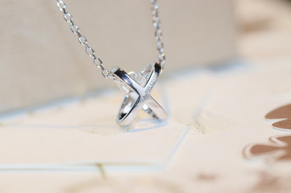 [✨ROSE💎]JEUX DE DIAMOND NECKLACE