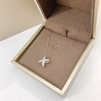 [✨ROSE💎]JEUX DE DIAMOND NECKLACE