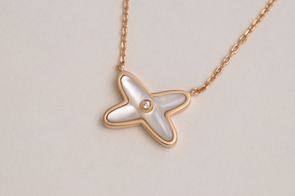 [✨ROSE💎]JEUX DE NECKLACE 1 DIAMOND