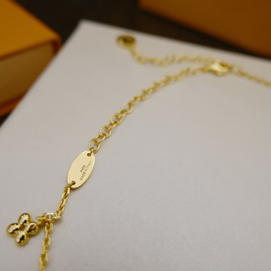[✨ROSE💎]BLOOMING SUPPLE NECKLACE BRASS