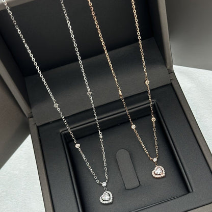 [✨ROSE💎]JOY HEART DIAMOND NECKLACE