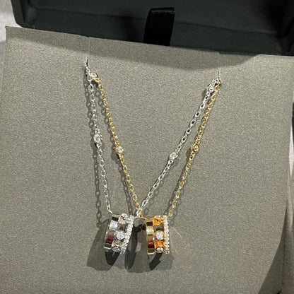 [✨ROSE💎]CHAIN MOVE ROMANE PEDAND NECKLACE