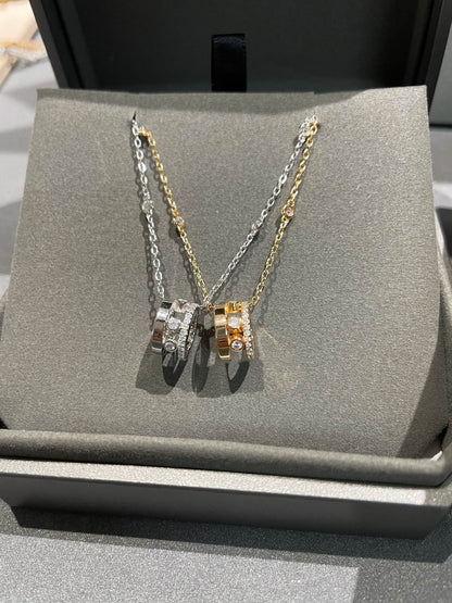 [✨ROSE💎]CHAIN MOVE ROMANE PEDAND NECKLACE