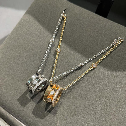 [✨ROSE💎]CHAIN MOVE ROMANE PEDAND NECKLACE