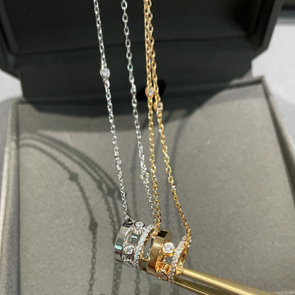 [✨ROSE💎]CHAIN MOVE ROMANE PEDAND NECKLACE