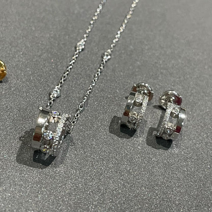 [✨ROSE💎]CHAIN MOVE ROMANE PEDAND NECKLACE