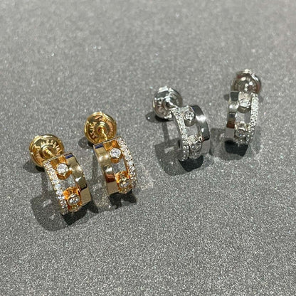 [✨ROSE💎]MOVE ROMANE EARRINGS DIAMOND