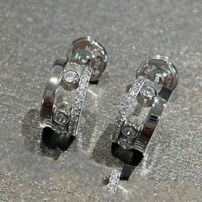 [✨ROSE💎]MOVE ROMANE EARRINGS DIAMOND
