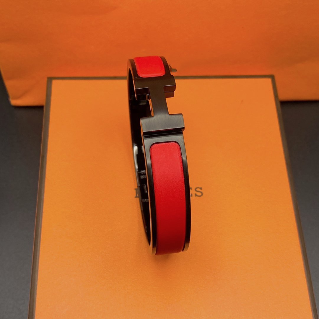 [✨ROSE💎]CLIC HM SO BLACK RED BRACELET