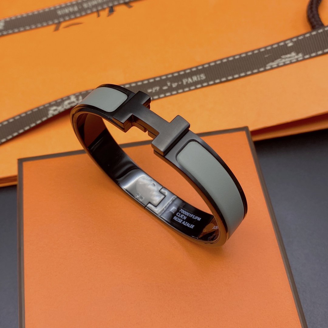 [✨ROSE💎]CLIC HM SO BLACK GREY BRACELET