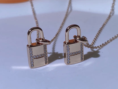 [✨ROSE💎]HM ADVANCED NICHE LOCK HEAD NECKLACE DIAMONDS