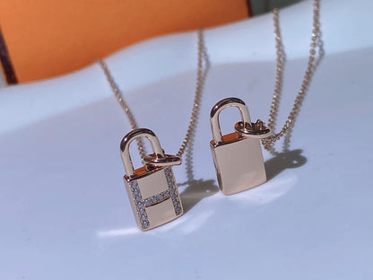 [✨ROSE💎]HM ADVANCED NICHE LOCK HEAD NECKLACE DIAMONDS