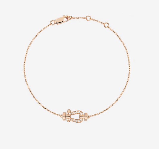 [✨ROSE💎]FORCE 10 FULL DIAMOND BUCKLE CHAIN LINK MINI MODEL
