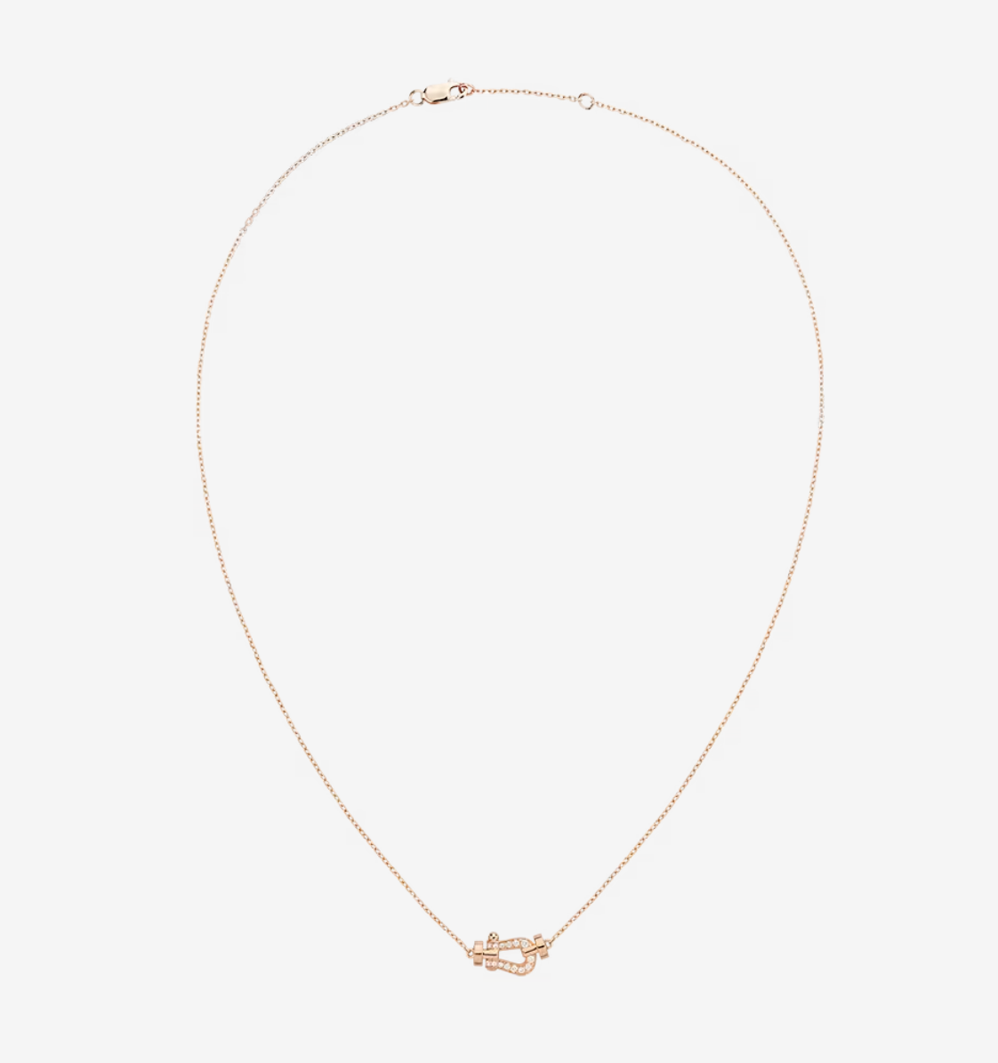 [✨ROSE💎]FORCE 10 DIAMOND PINK GOLD NECKLACE MINI MODEL